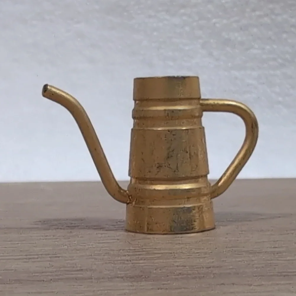 Vtg Miniature Dollhouse Accessory Metal‎ Teapot Pitcher Kitchen Missing Lid/Top